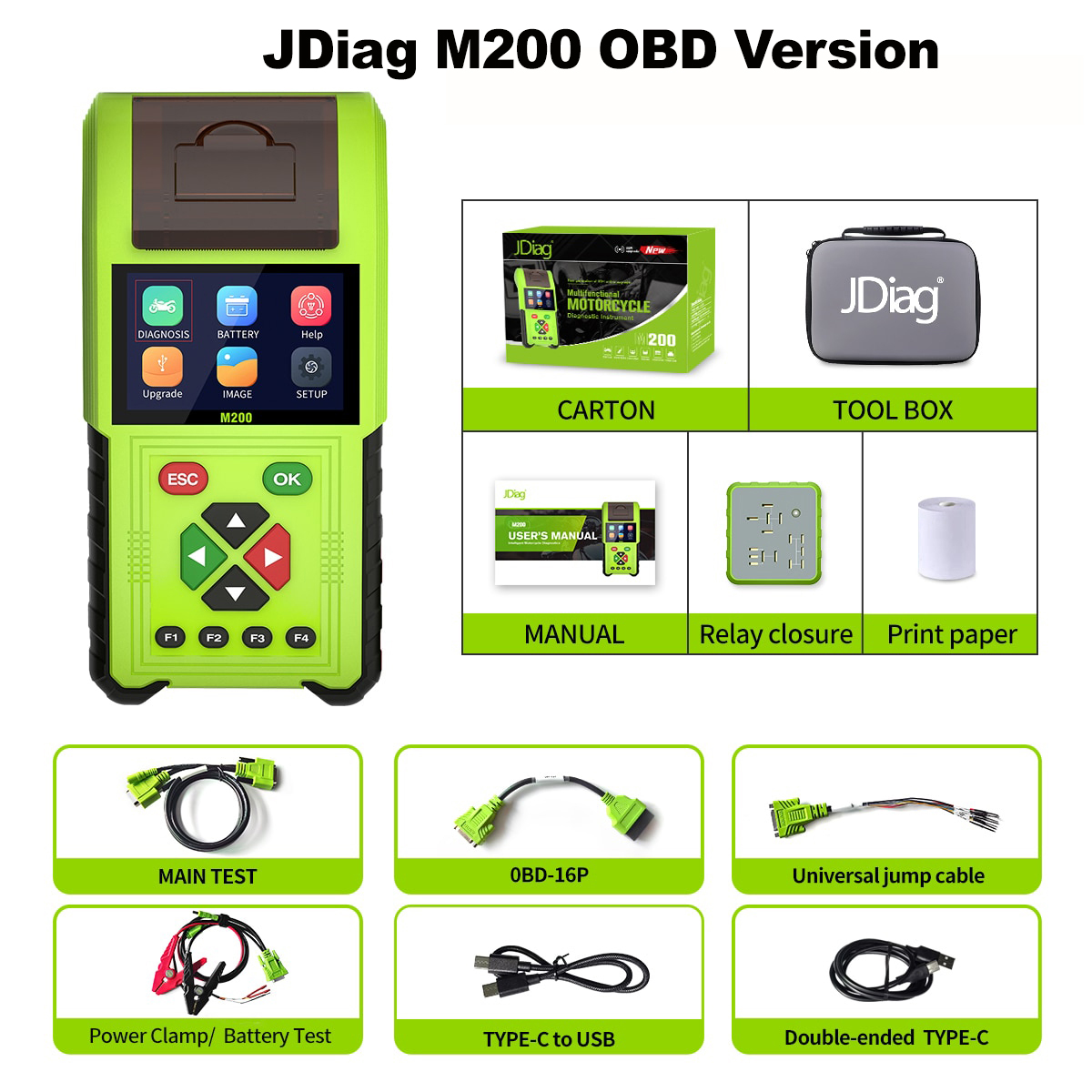 Interior Design Software - JDiag M200 Motorrad-Diagnosescanner Motorrad-Fehlerdiagnose-Codeleser Motorrad-Scan-Tool für
