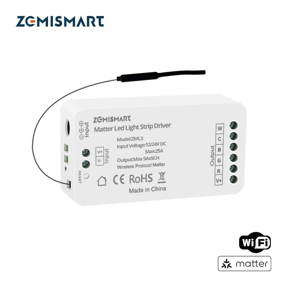 Interior Design Software - Zemismart Matter LED-Lichtstreifen-Treiber RGBCCT DC 12V