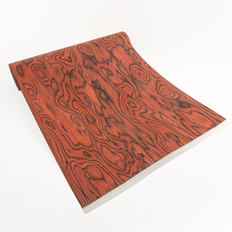 Interior Design Modern - 58x250cm Exotisches Rotes Burl-Holzfurnier für Moderne