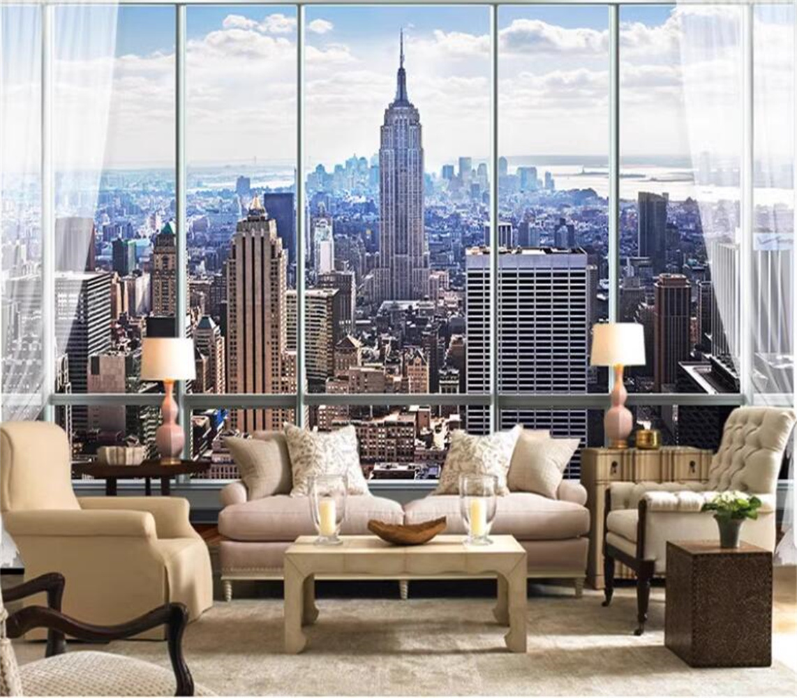New York Sunrise 3D-Fenster, S – Interior Design New York Bewertung und Preis