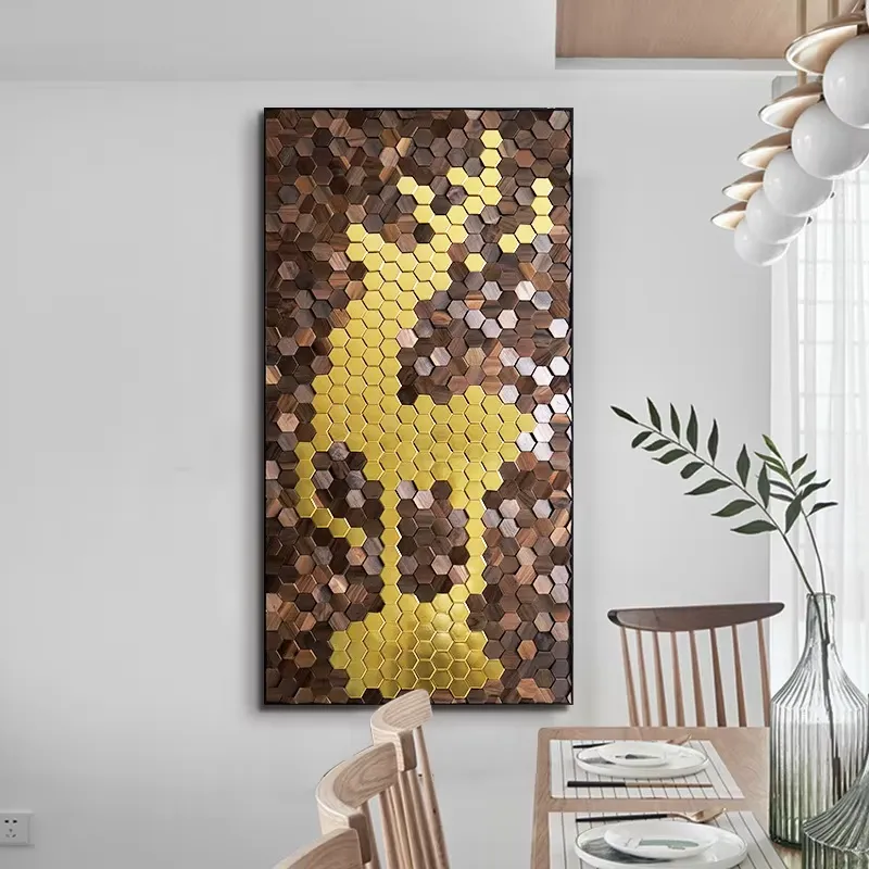 Natürliche Walnuss 3D Holz-Wan – Interior Design Modern Bewertung und Preis