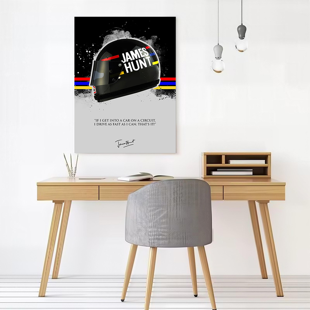 JAMES HUNT Zitat, bedruckte Le – Interior Design House Bewertung und Preis