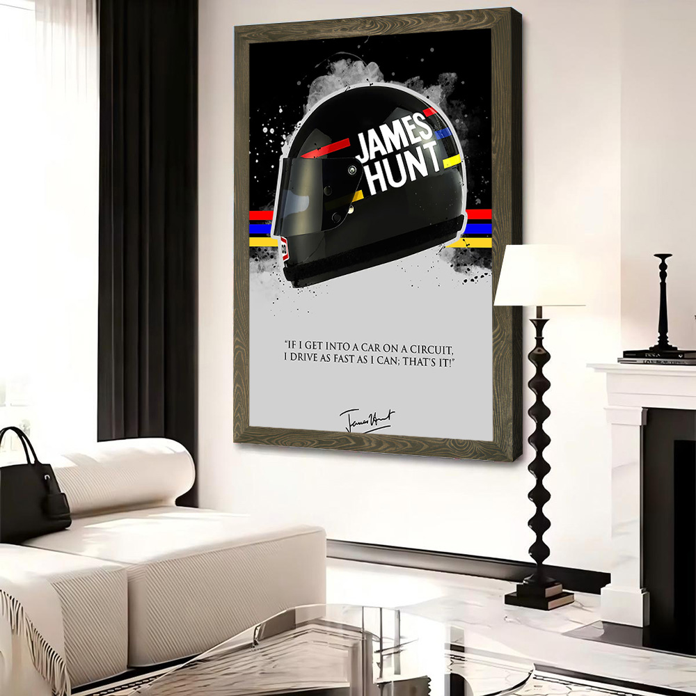 JAMES HUNT Zitat, bedruckte Le – Interior Design House Bewertung und Preis