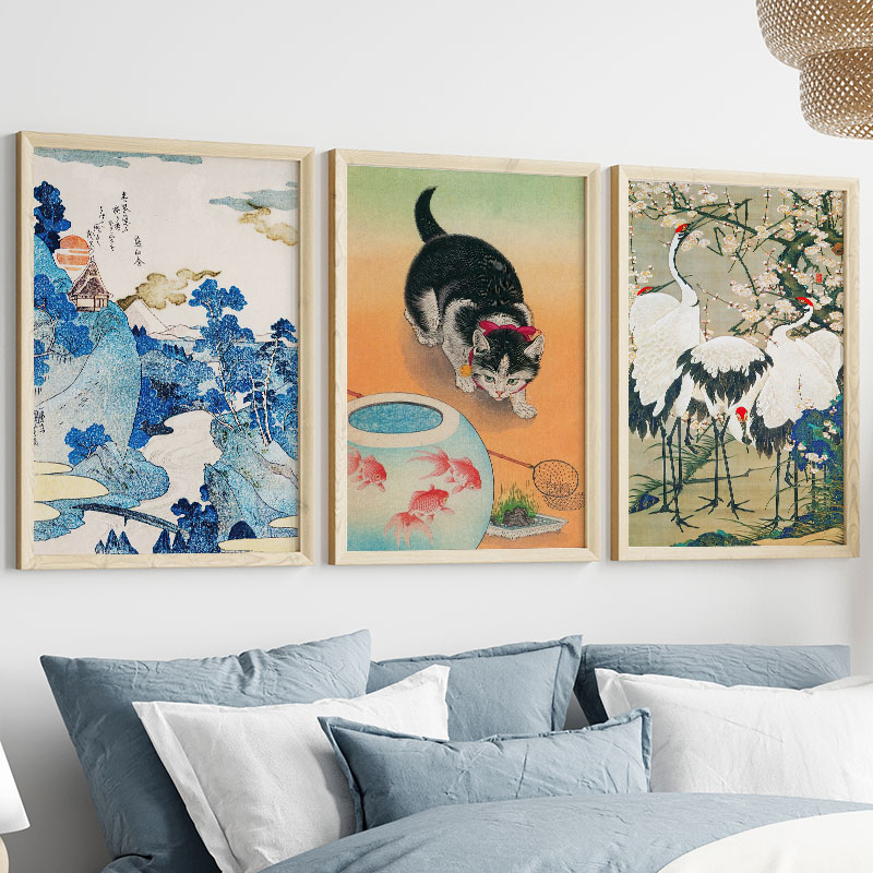 Japanische Katsushika Hokusai  – Interior Design Modern Bewertung und Preis