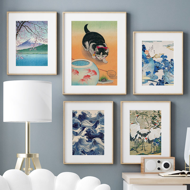 Japanische Katsushika Hokusai  – Interior Design Modern Bewertung und Preis