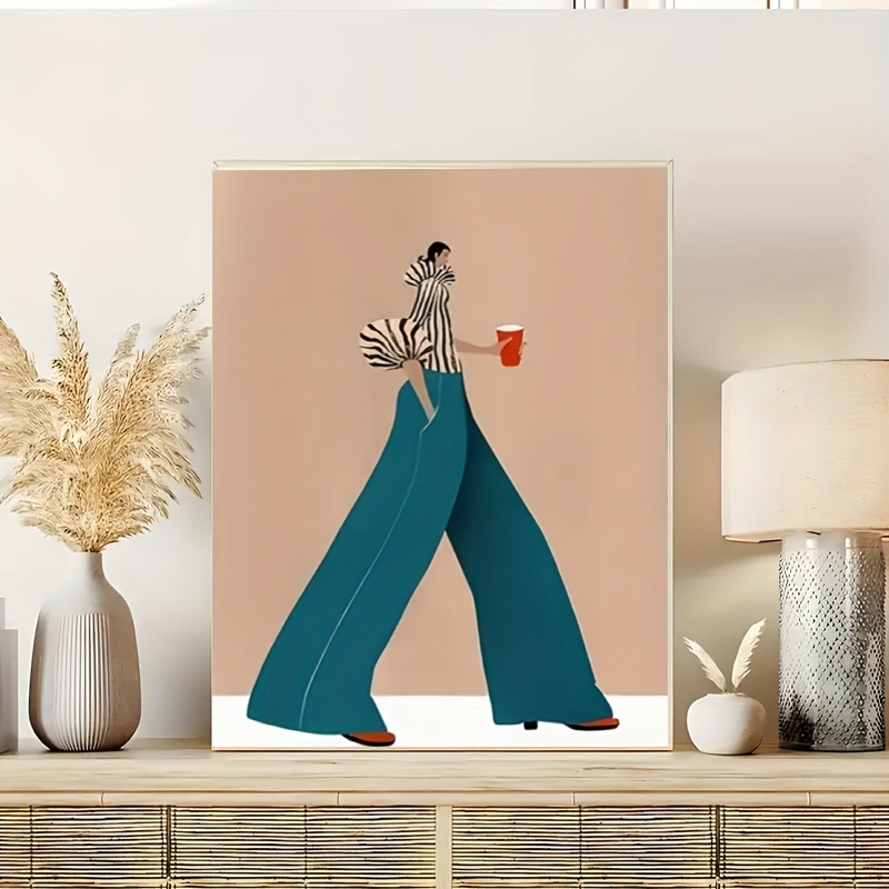 Modische blaue Hose Frau Poste – Interior Design House Bewertung und Preis